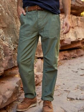 Outerknown Field Pant Regenerative Organic Cotton Fatigue Sage Green 33x32